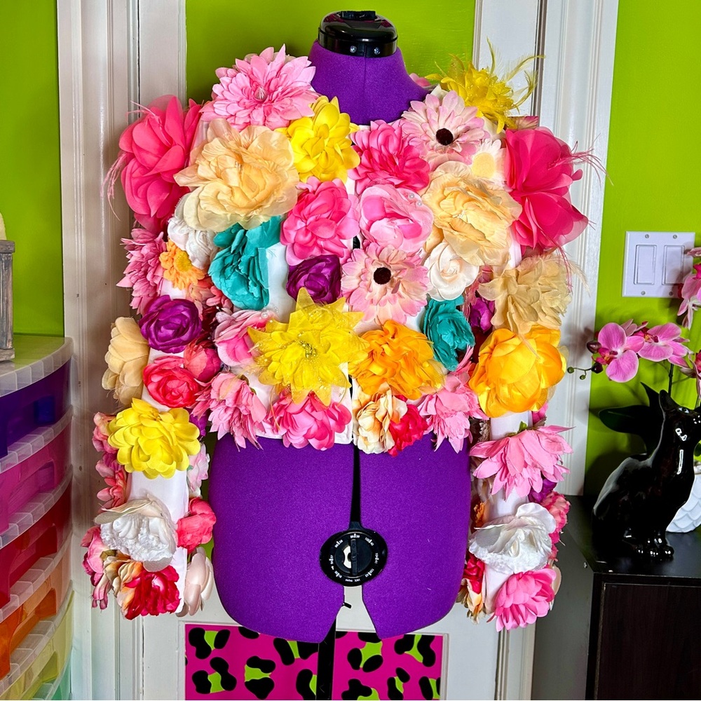 Floral Multicolor Statement Jacket - image 4